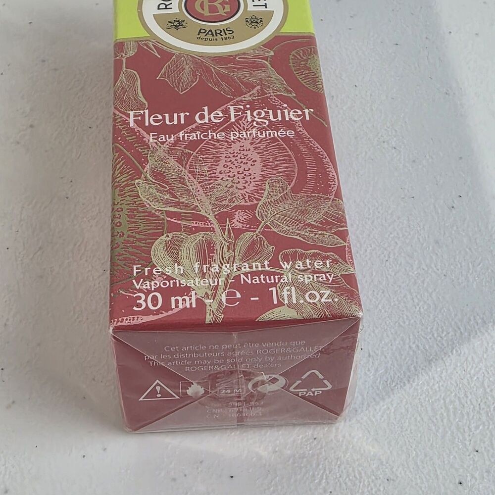 Roger & Gallet Fleur de Figuier 1 oz 30ml Fresh Fragrant Water SEALED Paris New - Picture 4 of 4